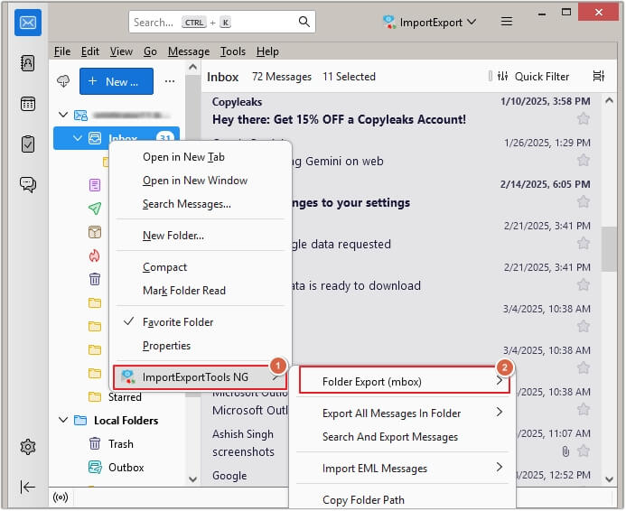 Select ImportExportTools NG