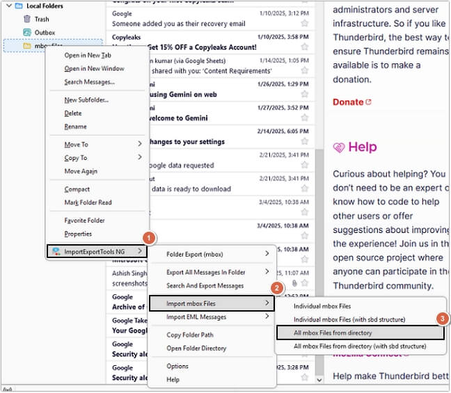 Create a new folder and right-click on it
