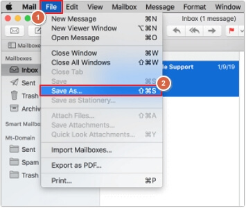 click on the File option and select the Save As option