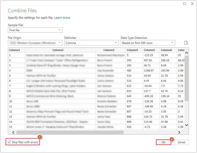 click ok to complete