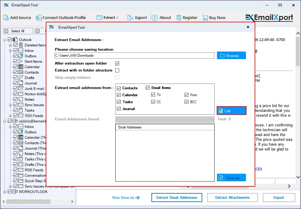 applying all the required filter options