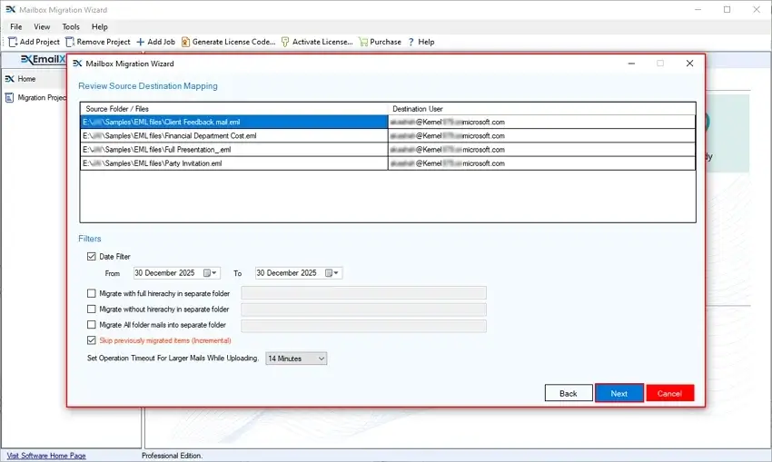 Apply necessary filters
