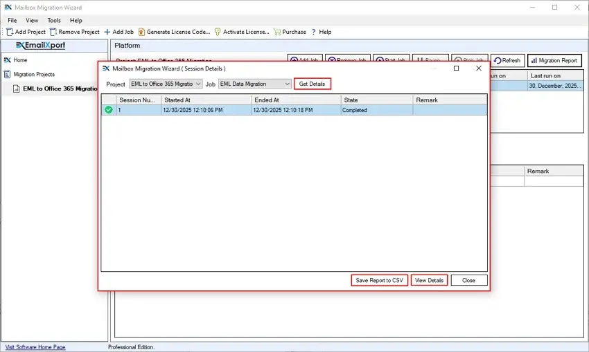 Download it by clicking on Save Report to CSV
