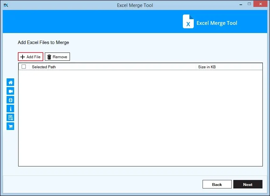 Add Excel file to merge