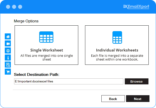 Select Merge option