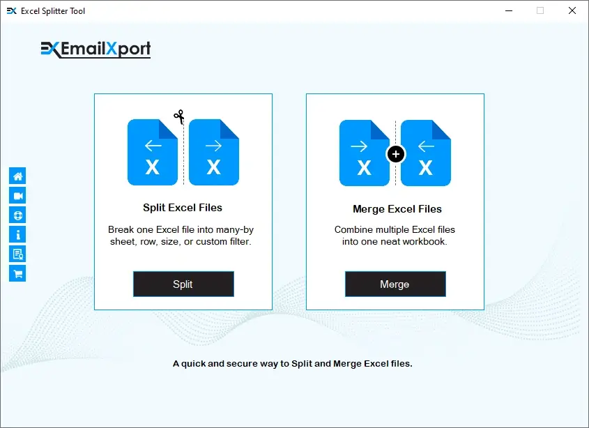 EmailXport Excel Splitter Tool