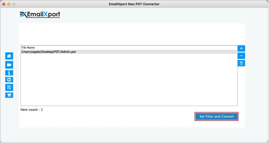 Set Filter and Convert