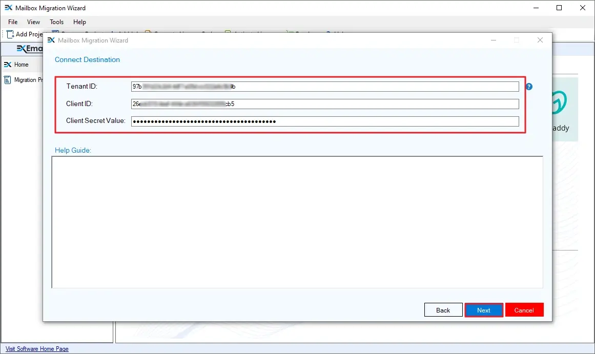 Enter Office 365 credentials and click next