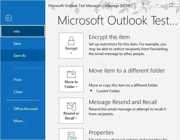 Click on the Save As button