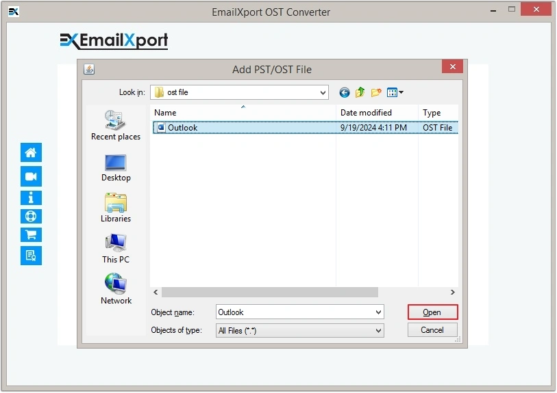 upload single or multiple ost files