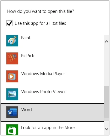 Select Word and open your PST emails in doc formats
