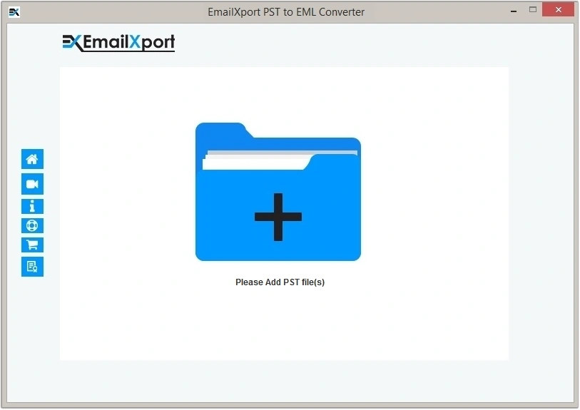 launch emailxport pst to eml converter