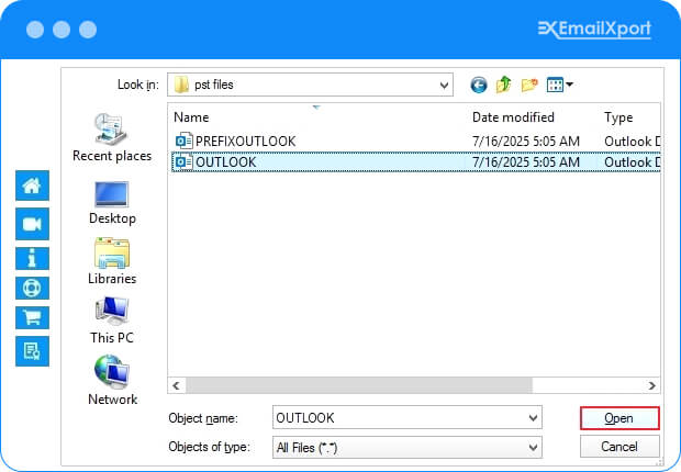 EmailXport PST to PDF Converter