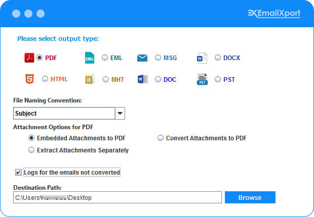 Select PDF as a saving option
