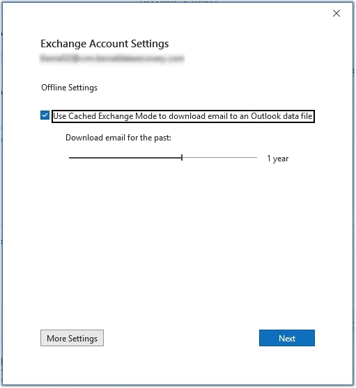 Restart Outlook to Recreate OST file